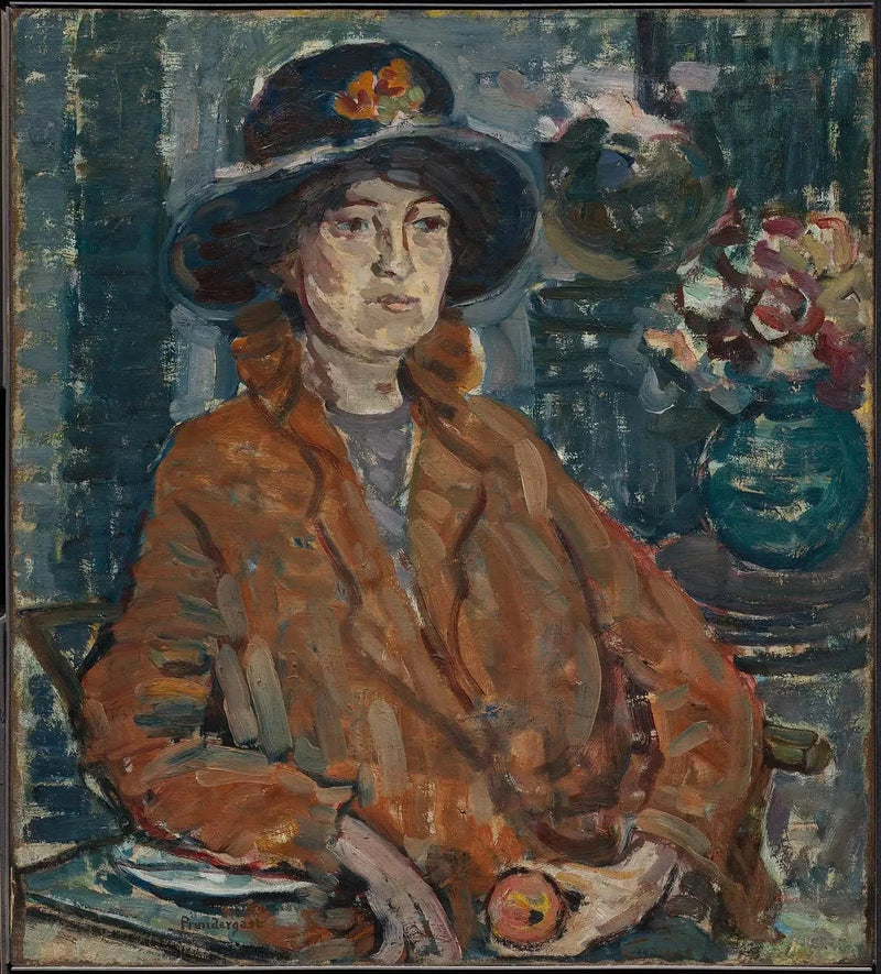 Kvinde i brun frakke - Maurice Prendergast