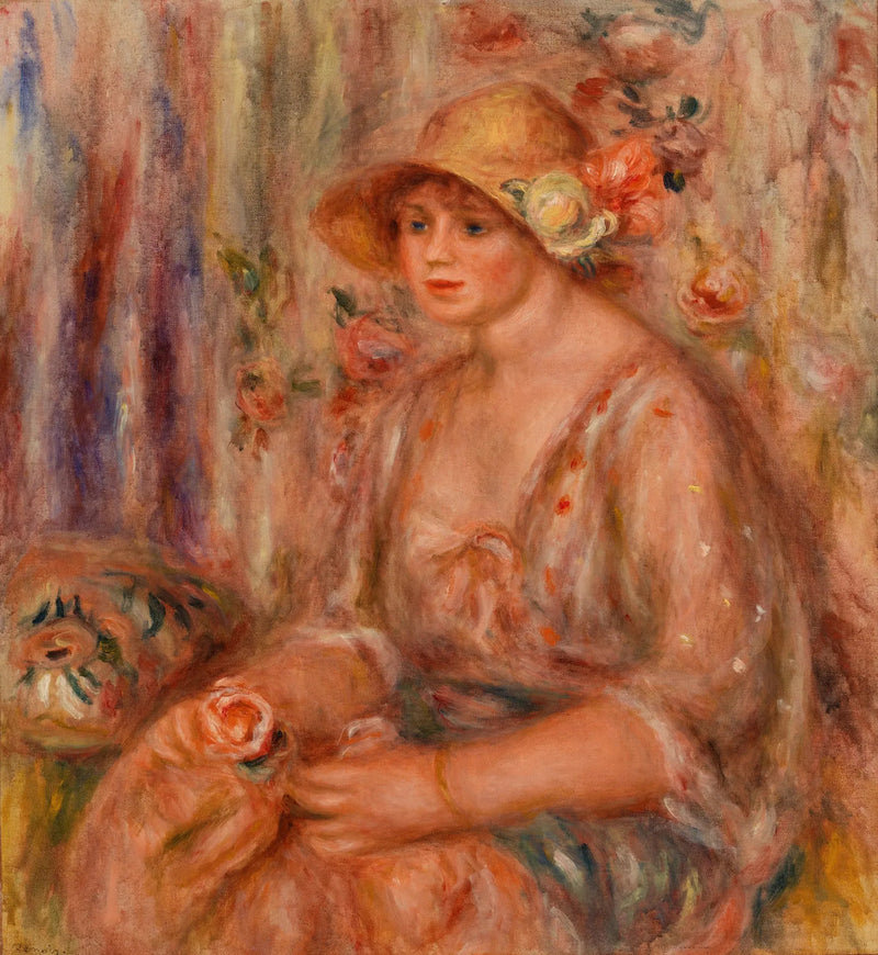 Kvinde i muslinkjole - Pierre-Auguste Renoir