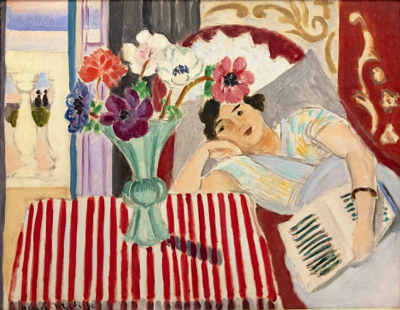 Kvinde og anemoner - Henri Matisse