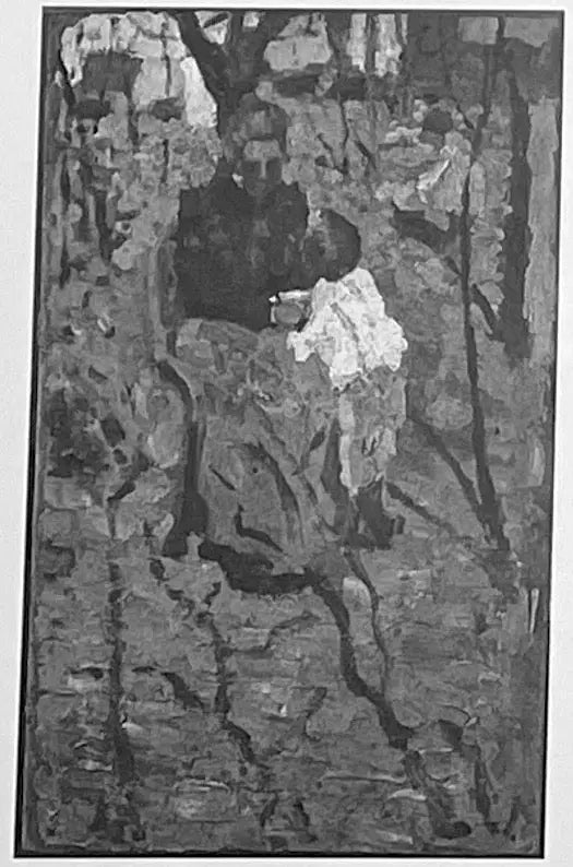 Femme et enfant (recto) / Esquisse d’un paysage avec église (verso) - Kazimir Malevich - Alpha Reproduction