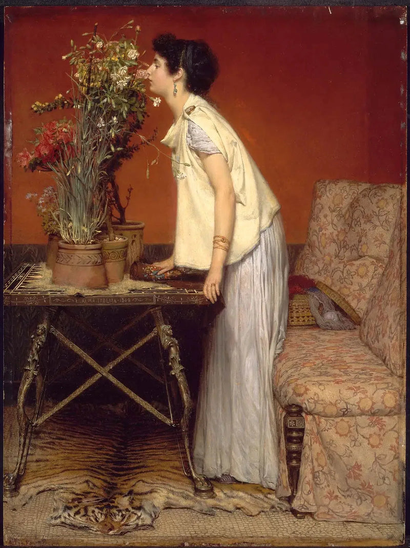 Kvinde og blomster - Lawrence Alma-Tadema