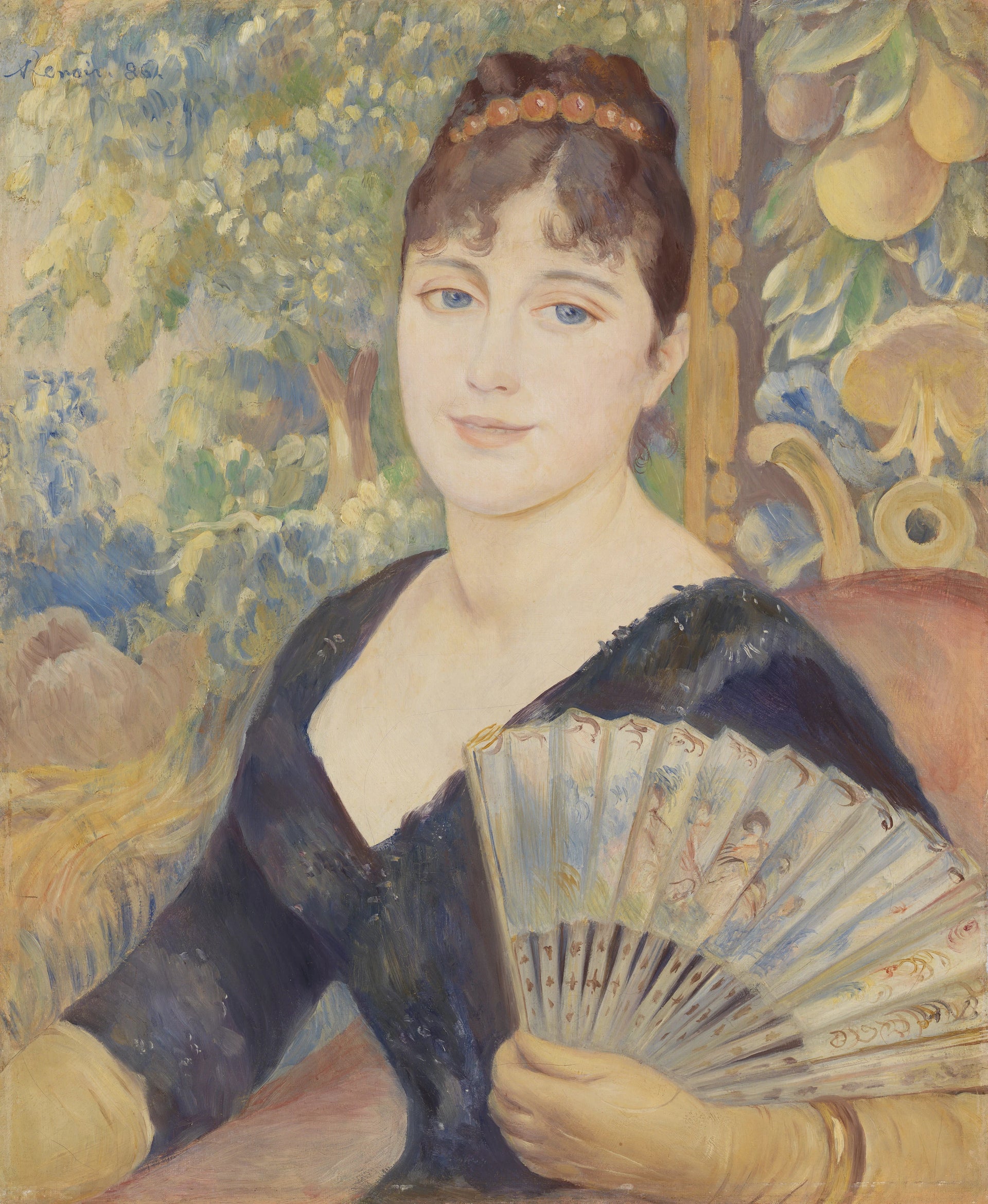 Femme à l’éventail peinte par Pierre-Auguste Renoir en 1886