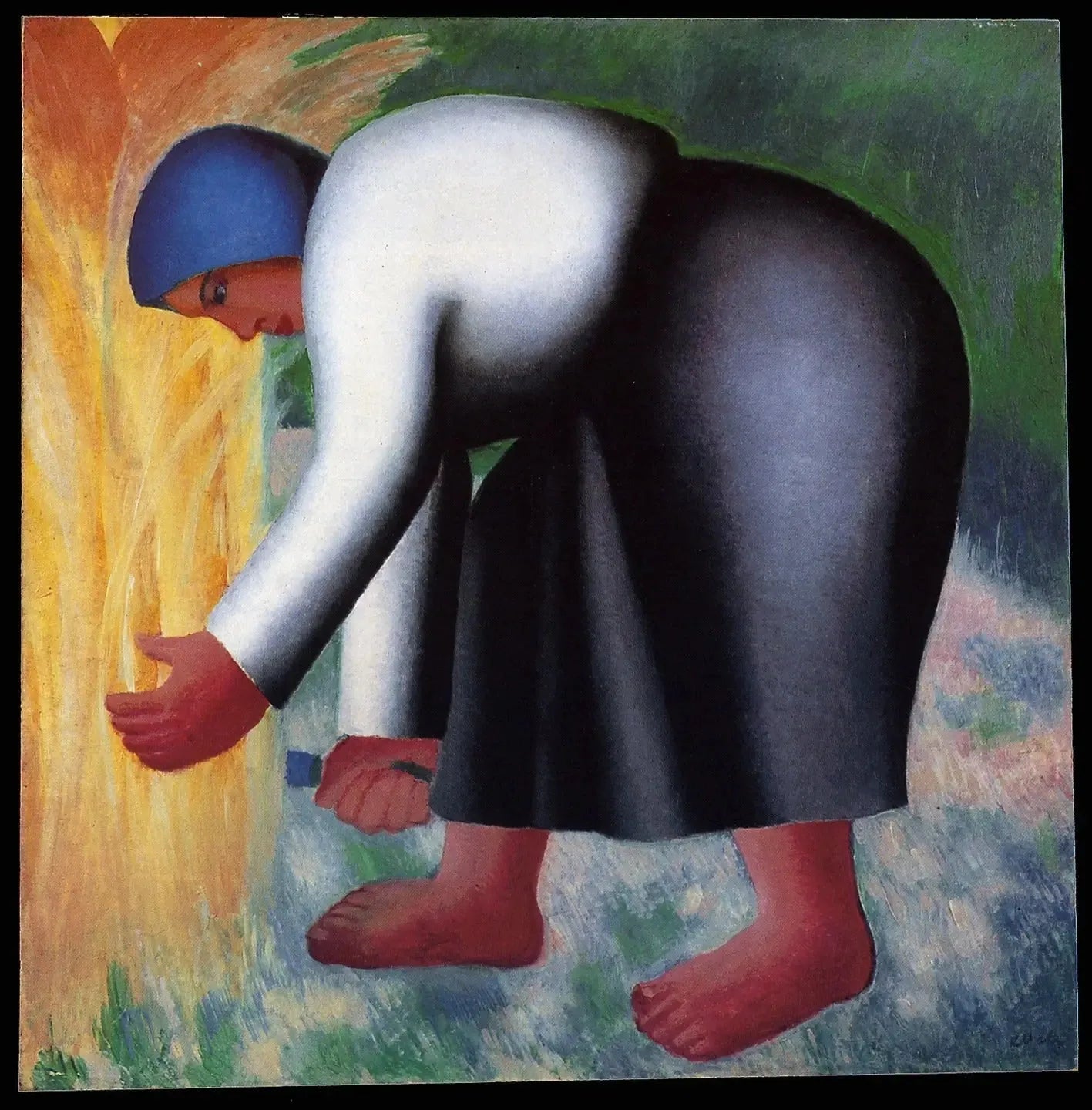 Femme Faucheuse II - Kazimir Malevich image 1 copie peinte à la main à l’huile