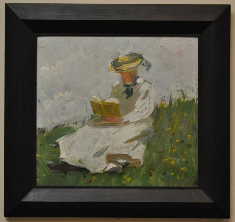 Kvinde der læser i det grønne - Franz Marc