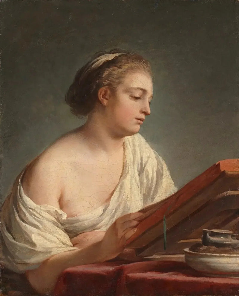 Kvinde læsende - Nicolas-Bernard Lépicié