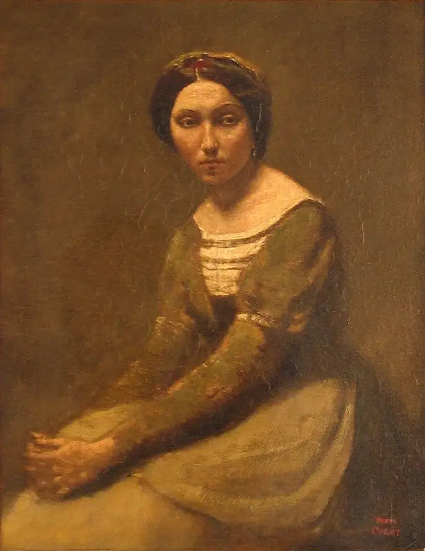 Kvinde mediterende - Jean-Baptiste Camille Corot