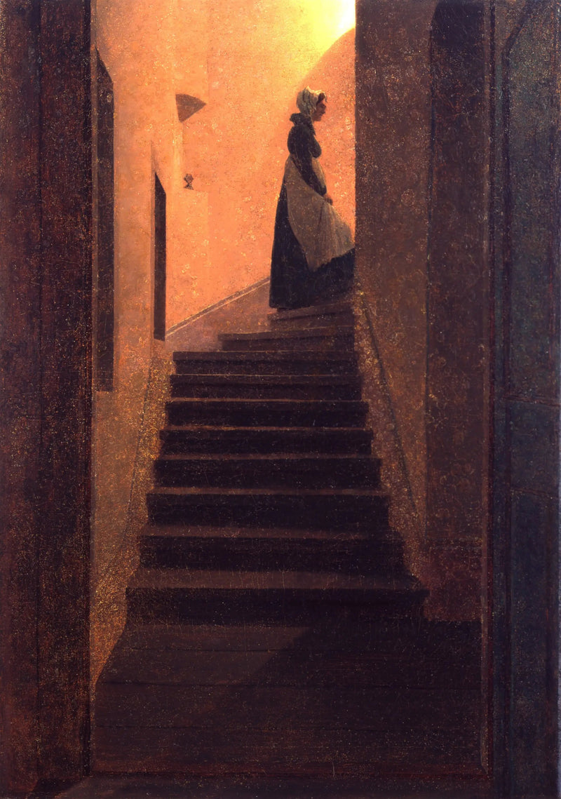 Kvinde på vej mod lyset - Caspar David Friedrich