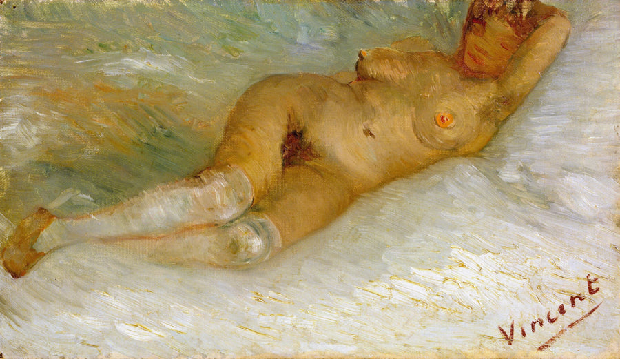 Nøgen kvinde liggende, set bagfra - Vincent van Gogh