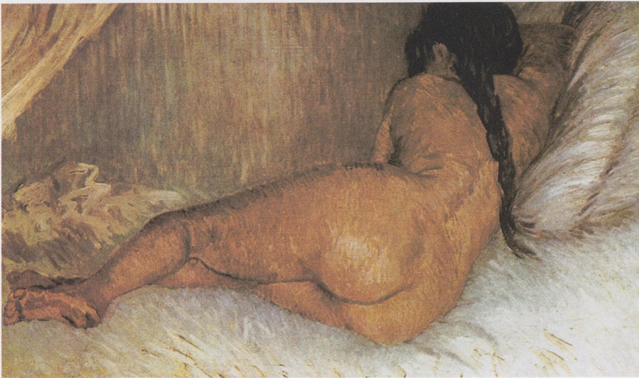 Nøgen kvinde liggende, set bagfra - Vincent van Gogh