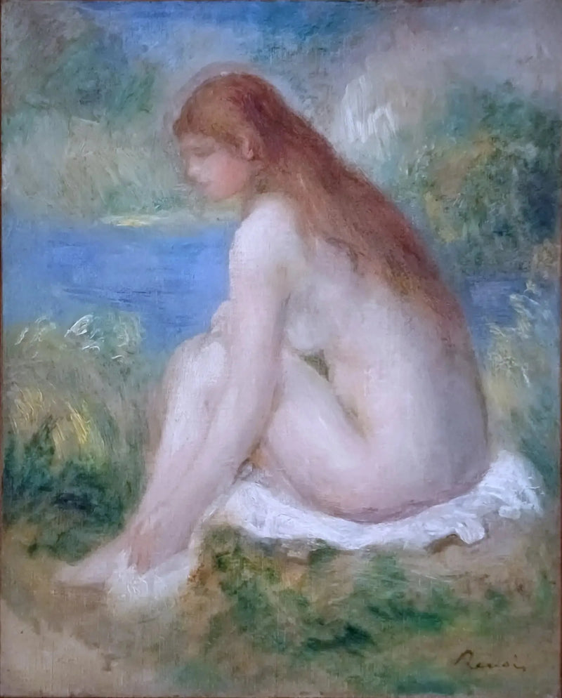 Nøgen kvinde siddende - Pierre-Auguste Renoir
