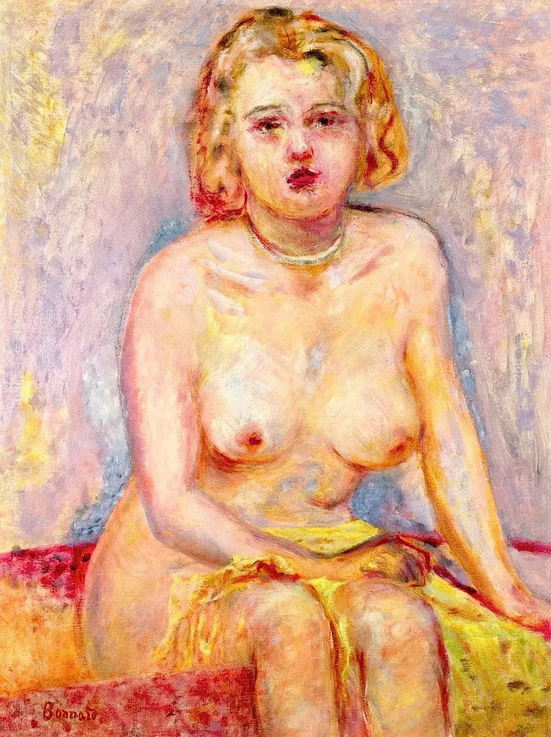 Nøgen kvinde siddende - Pierre Bonnard