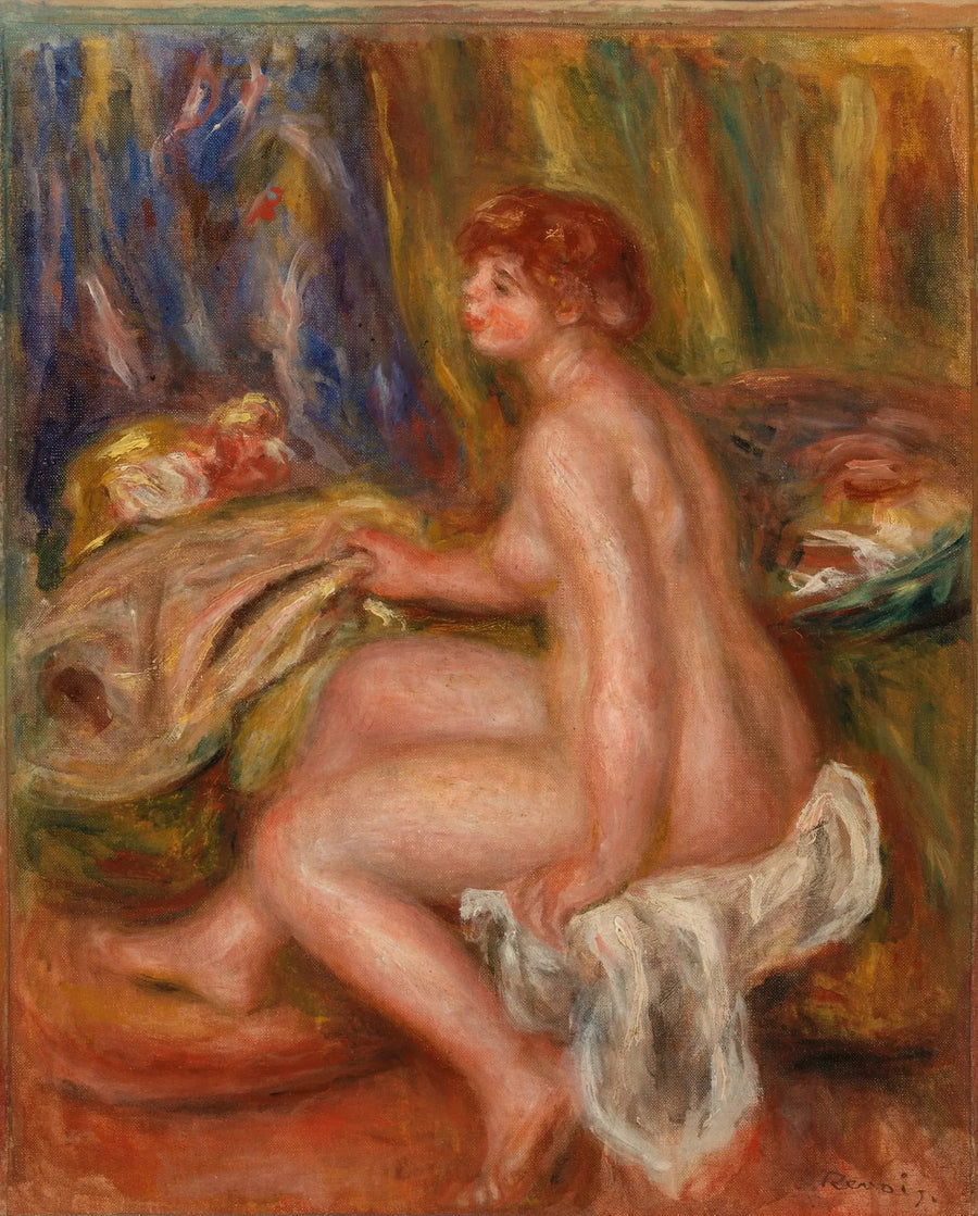 Nøgen kvinde siddende, set fra siden - Pierre-Auguste Renoir