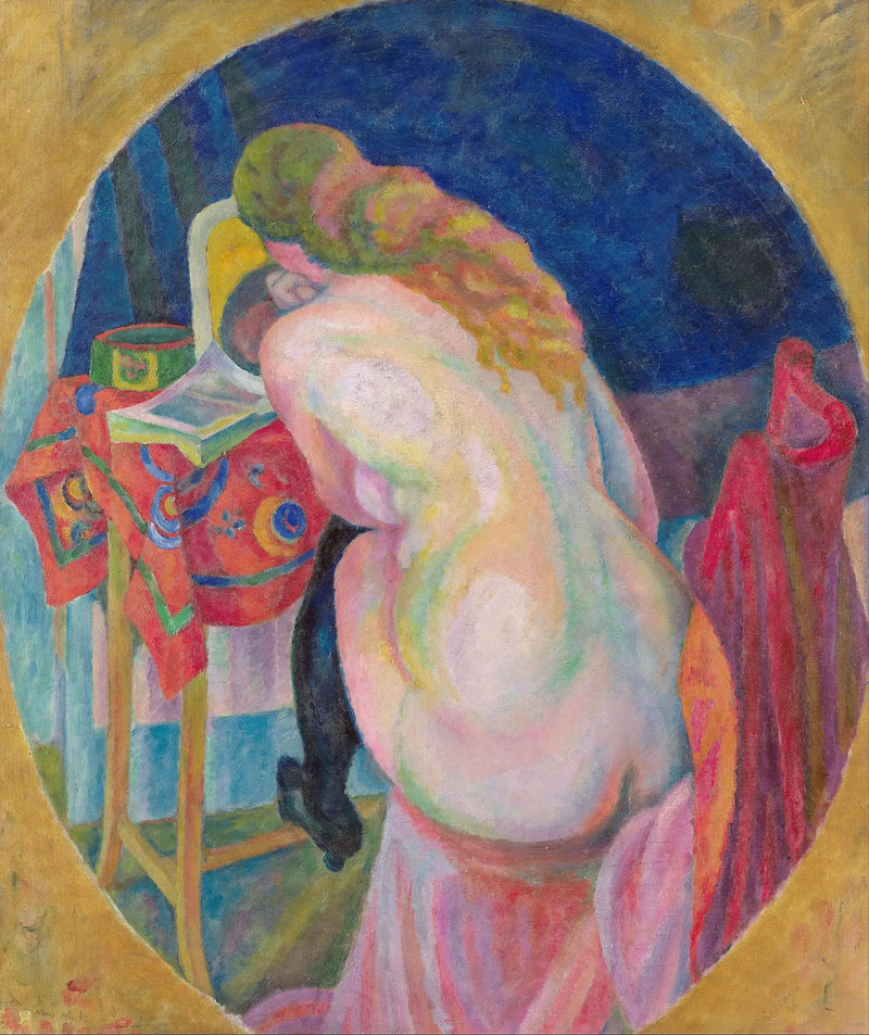 Nøgen kvinde læser - Robert Delaunay