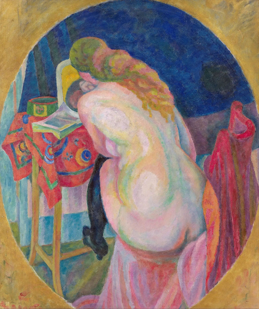 Nøgen kvinde læser - Robert Delaunay