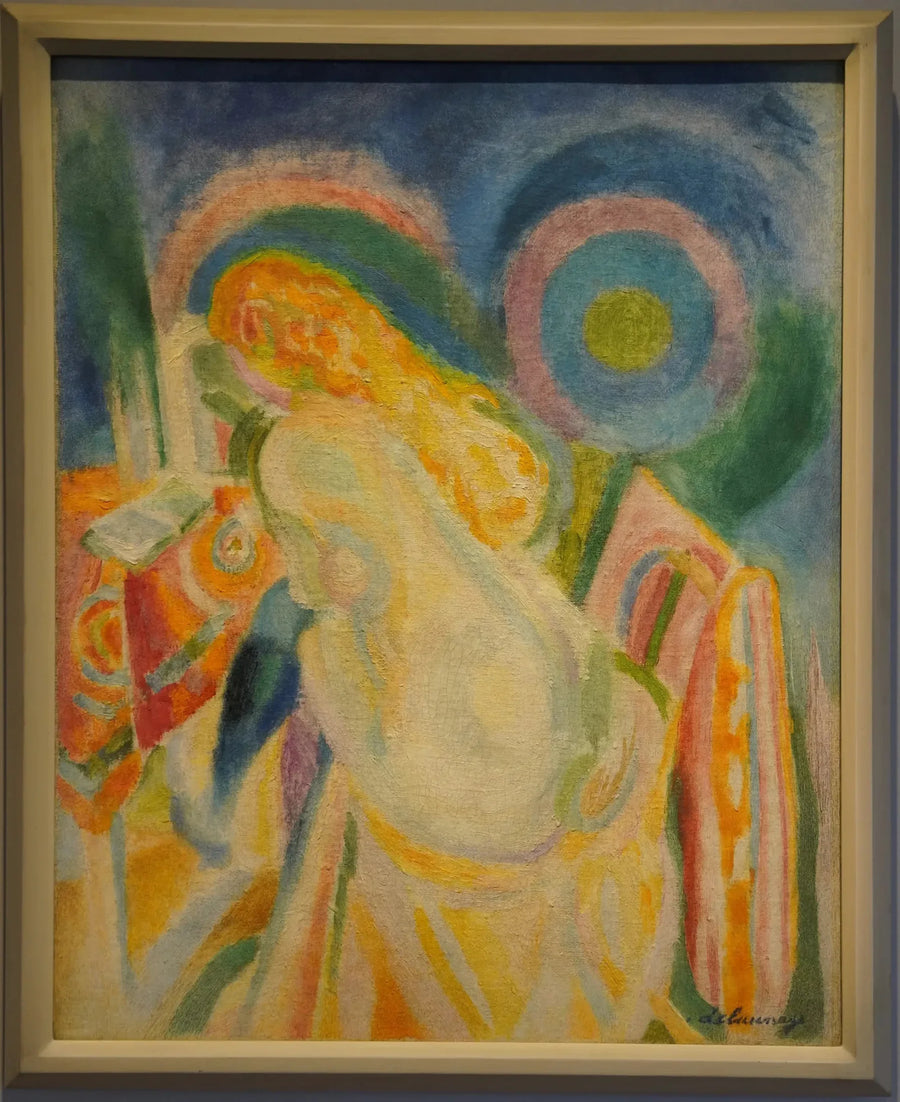 Nøgen kvinde læser - Robert Delaunay