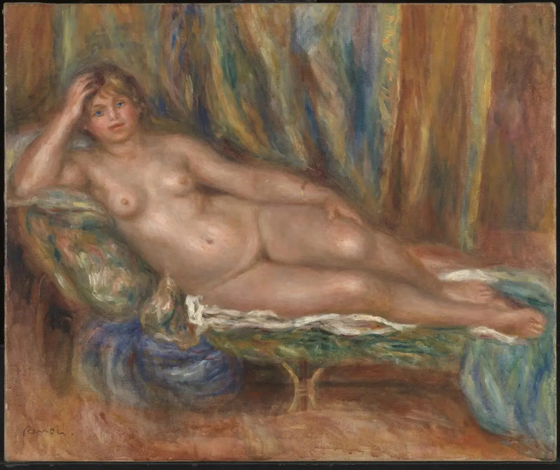 Nøgen kvinde på en sofa - Pierre-Auguste Renoir