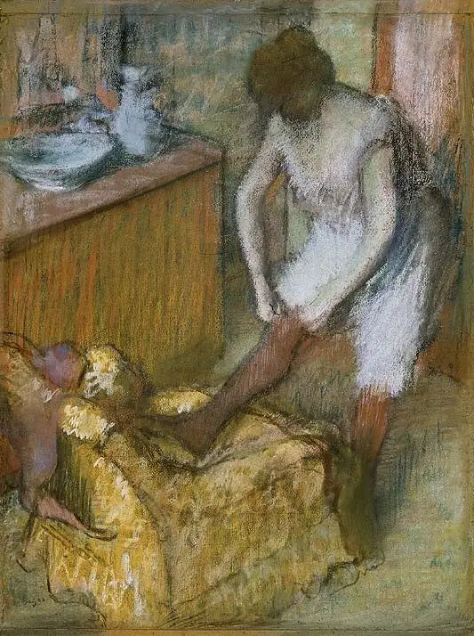 Kvinde med sokker - Edgar Degas