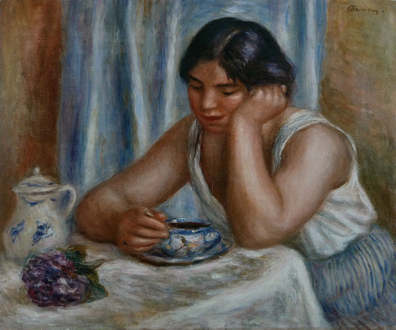 Kvinde der tager chokolade - Pierre-Auguste Renoir