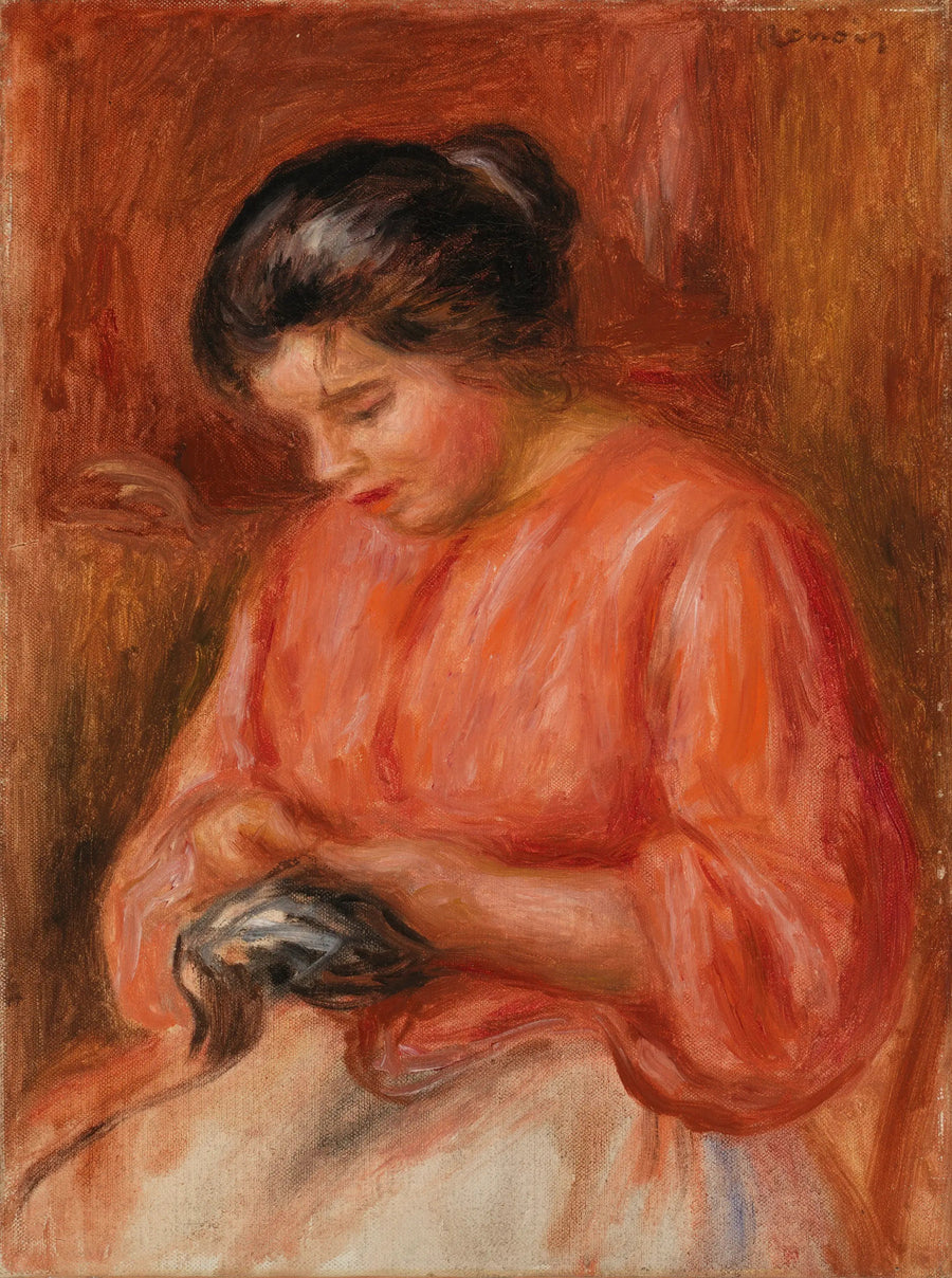 Kvinde med parasol - Pierre-Auguste Renoir