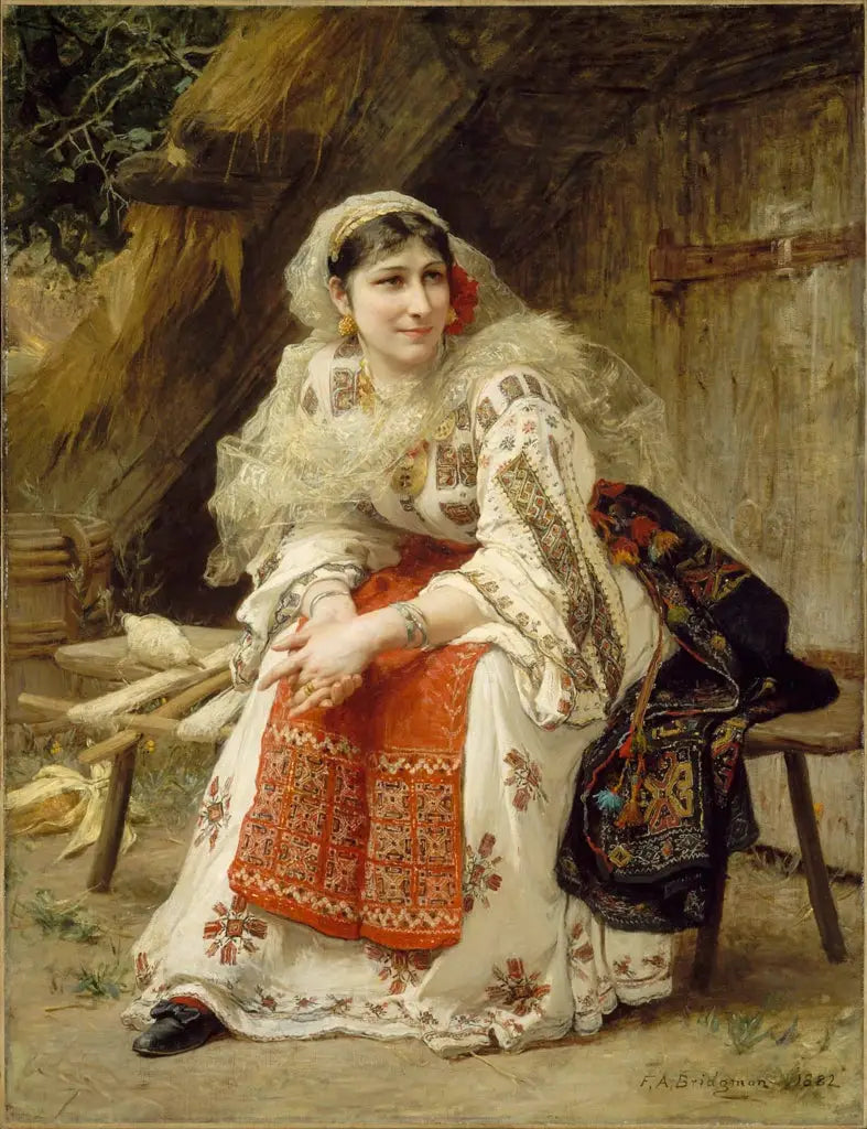 rumænsk kvinde - Frederick Arthur Bridgman