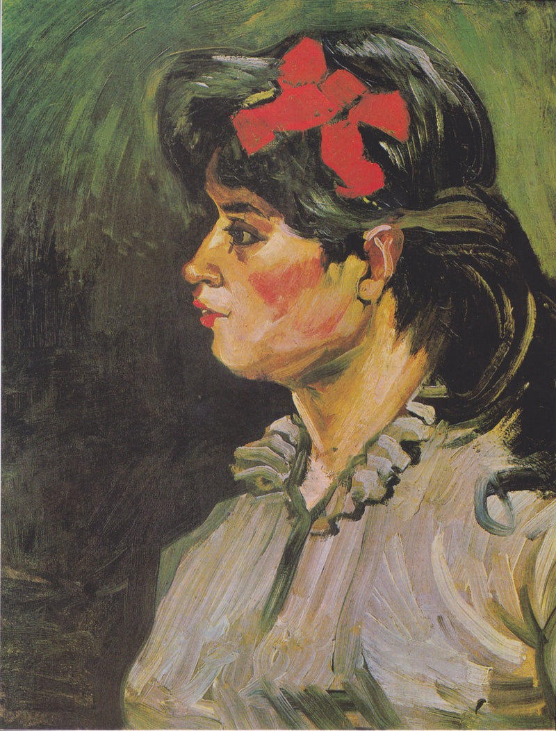 Kvinde med et rødt bånd - Vincent van Gogh