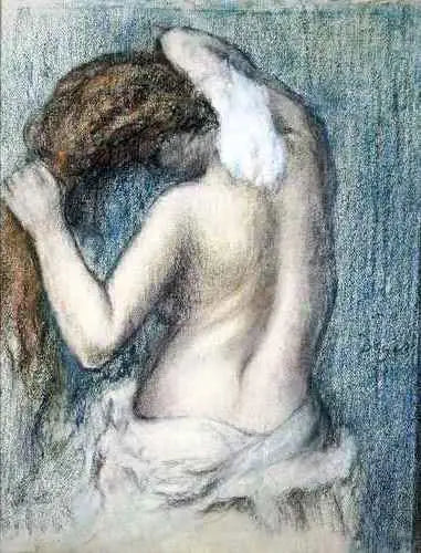 Kvinde, der tørrer sig efter badet - Edgar Degas