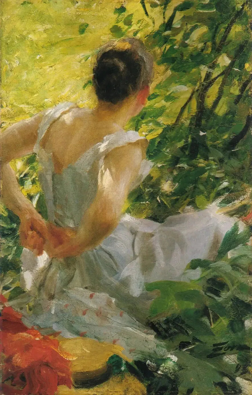 Kvinde iført sig - Anders Zorn