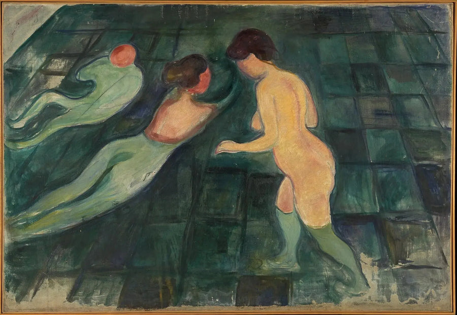 Kvinde, der bader - Edvard Munch