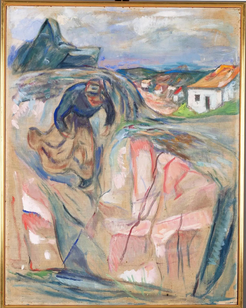 Kvinde der haster nedad - Edvard Munch