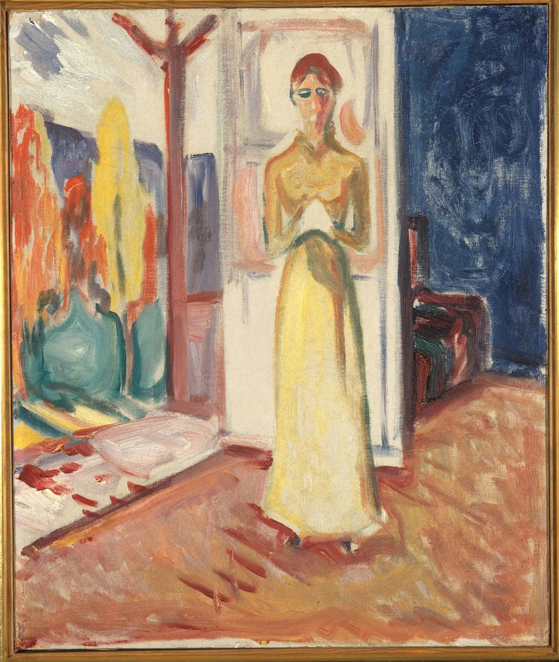 Kvinde der står i døråbningen - Edvard Munch