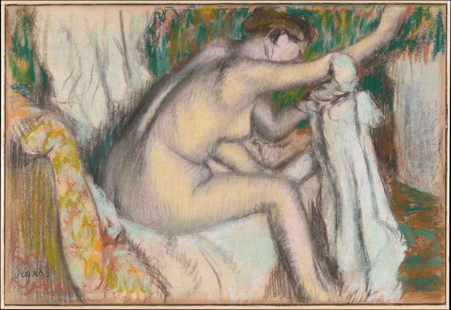 Kvinde der tørrer sin arm - Edgar Degas