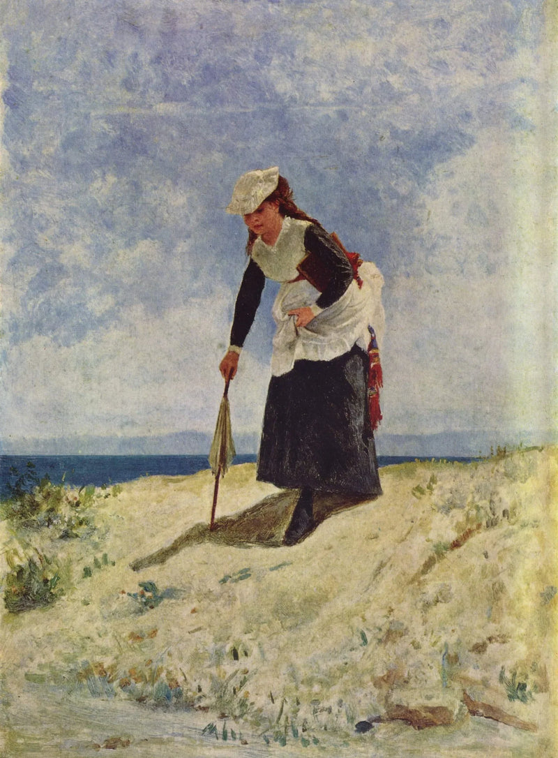 Kvinde på sandet - Giuseppe De Nittis
