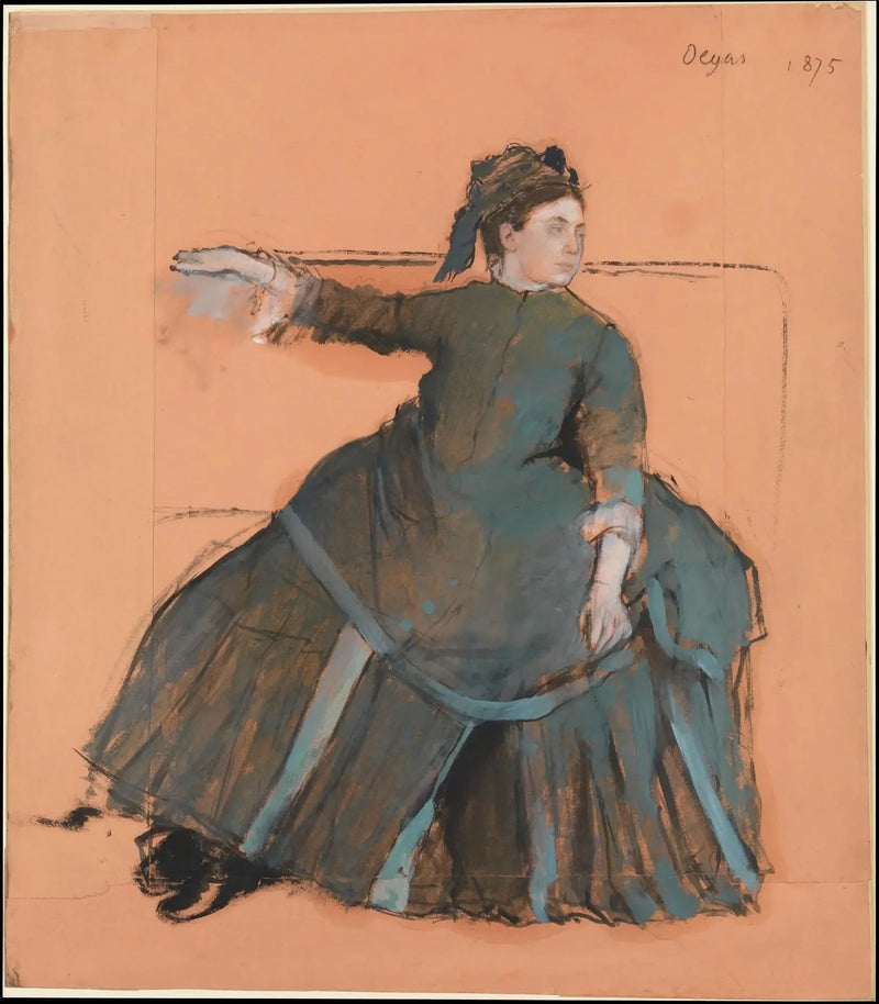Kvinde på en sofa - Edgar Degas