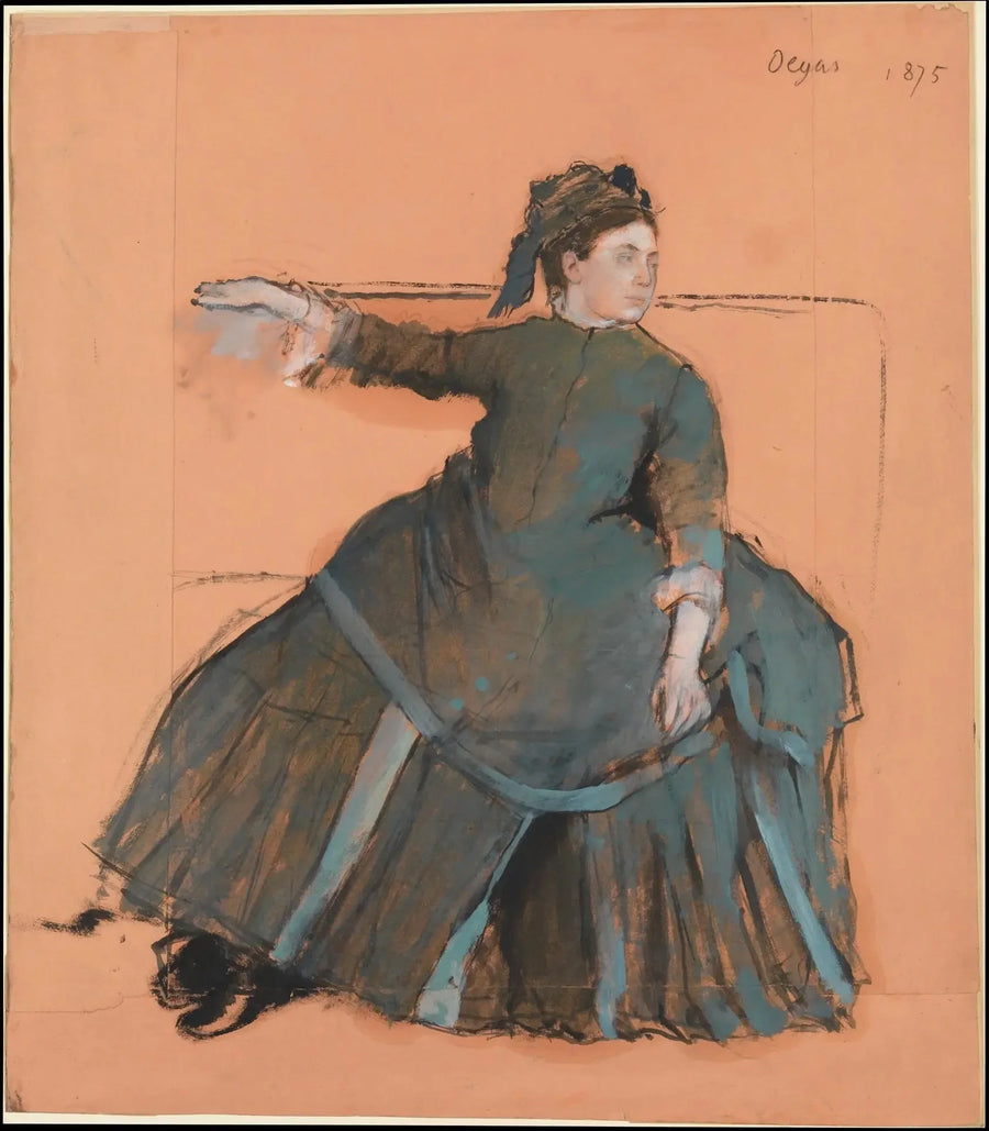 Kvinde på en sofa - Edgar Degas