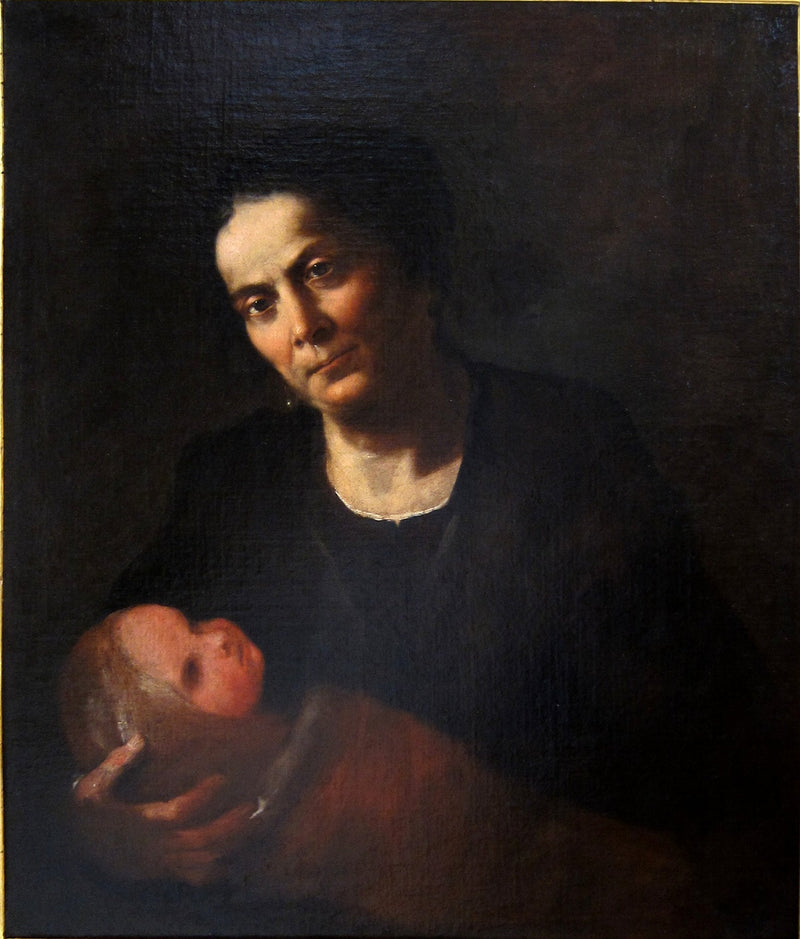Kvinde med et barn - Luca Giordano
