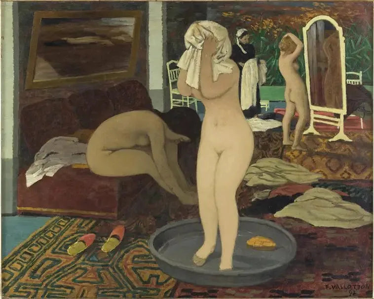 Kvinder ved deres toilette - Félix Vallotton
