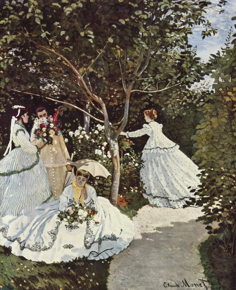 Kvinder i haven W67 - Claude Monet