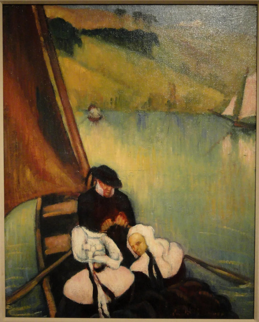 Kvinder fra Bretagne i en færge - Émile Bernard