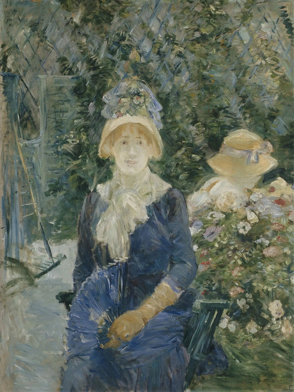 Femmes dans un jardin - Berthe Morisot image 1 reproduction artisanale de tableau
