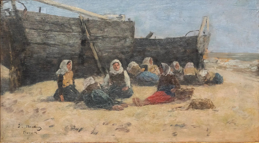 Fiskerkvinder i hvile - Eugène Boudin
