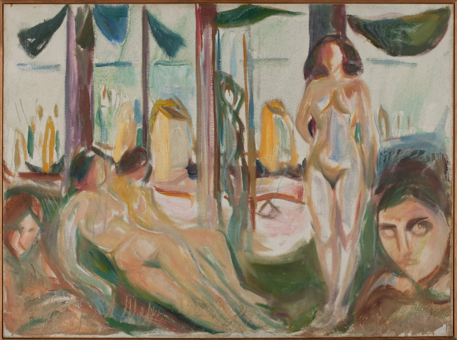 Nøgne kvinder ved havet - Edvard Munch