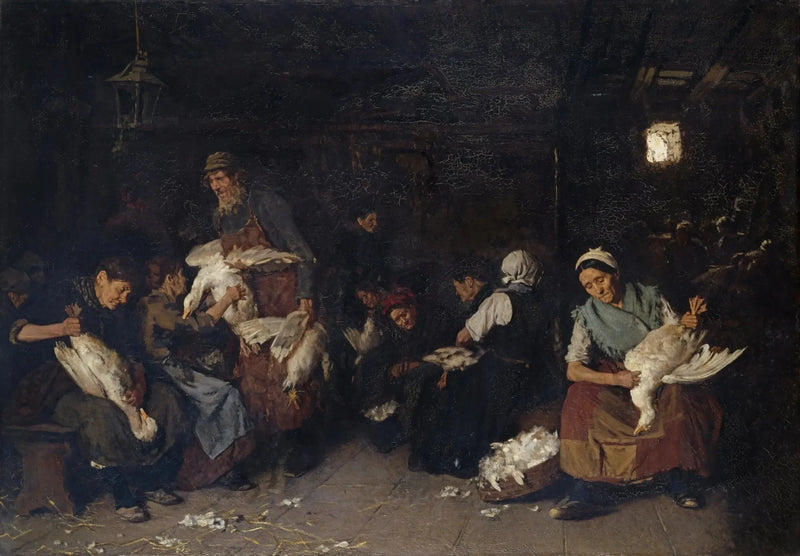 Kvinder der plukker gæs - Max Liebermann