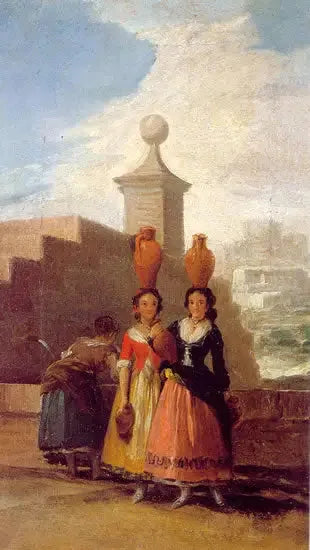 Kvinder med krukker (skitse) - Francisco de Goya