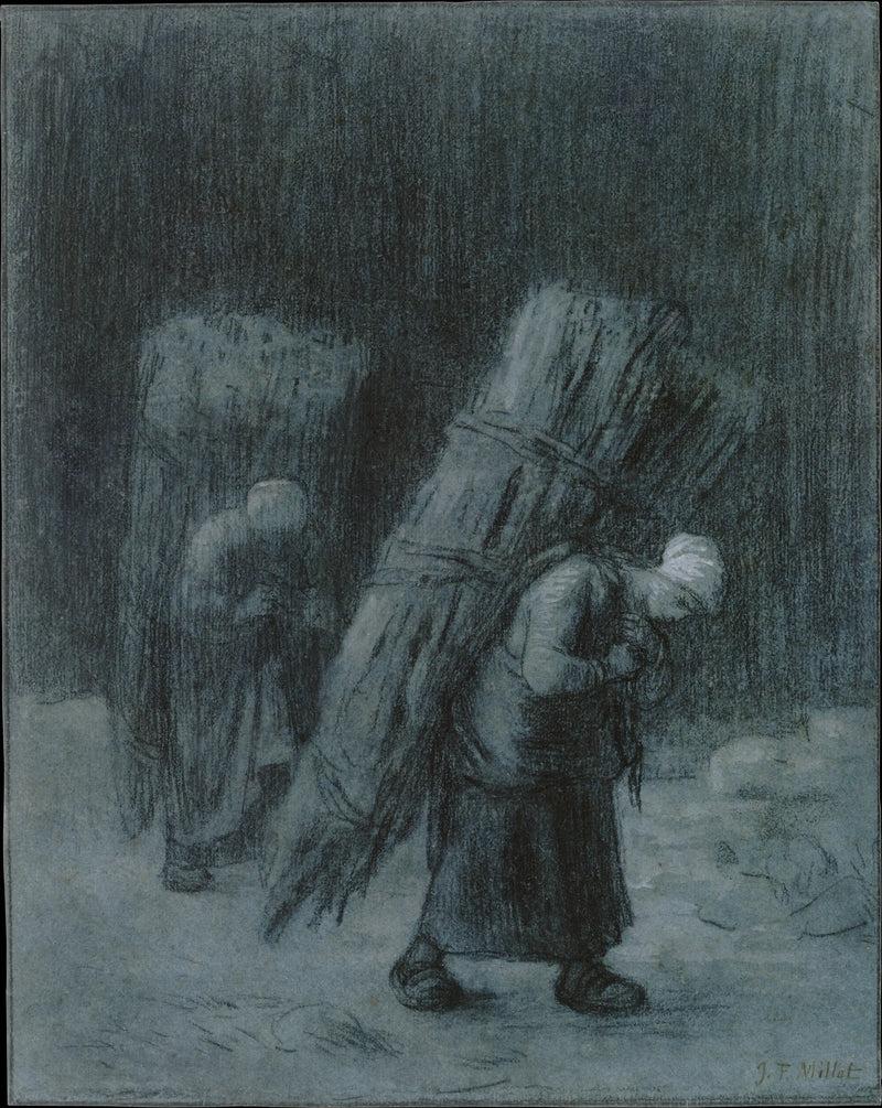 Kvinder med bundter - Jean-François Millet