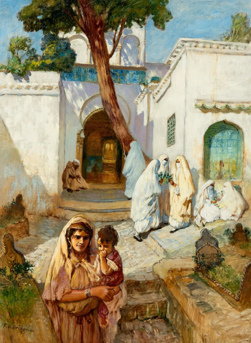 Kvinder nær Sidi Abderrahman - Frederick Arthur Bridgman
