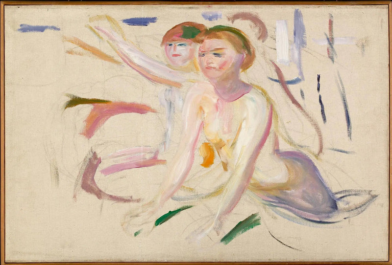 Kvinder, der bader - Edvard Munch