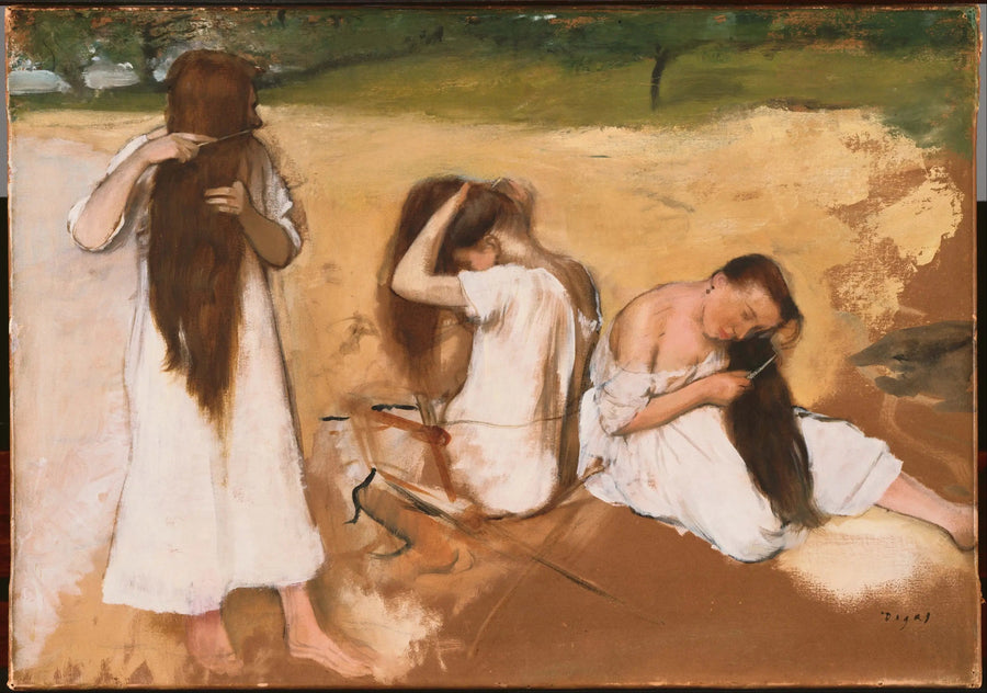 Kvinder der børster deres hår - Edgar Degas