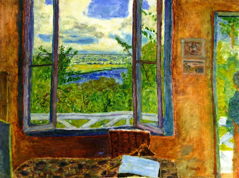 Åben vindue mod Seinen i Vernonnet - Pierre Bonnard