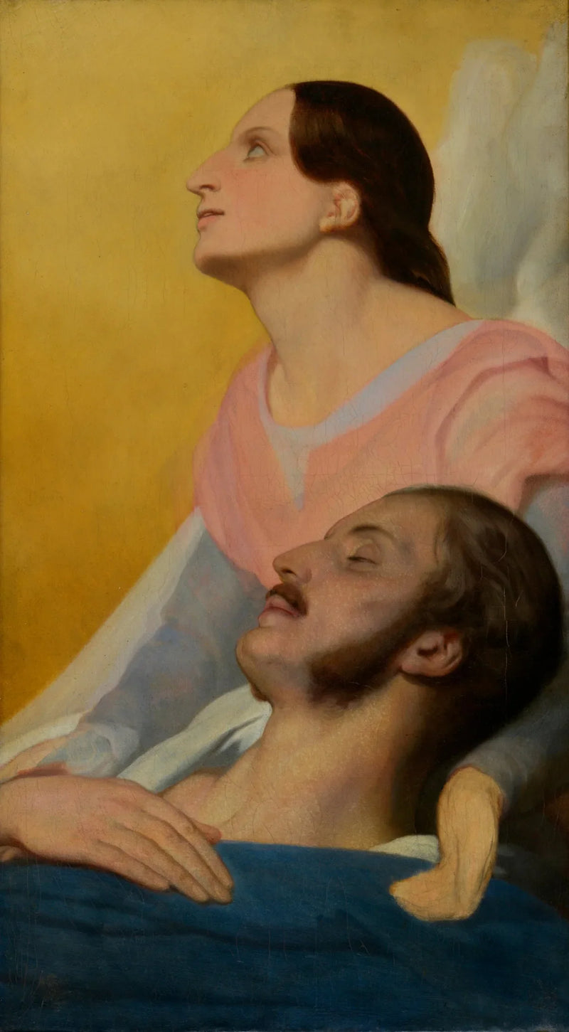 Ferdinand Philippe, hertug af Orléans, indtil hans dødsleje - Ary Scheffer