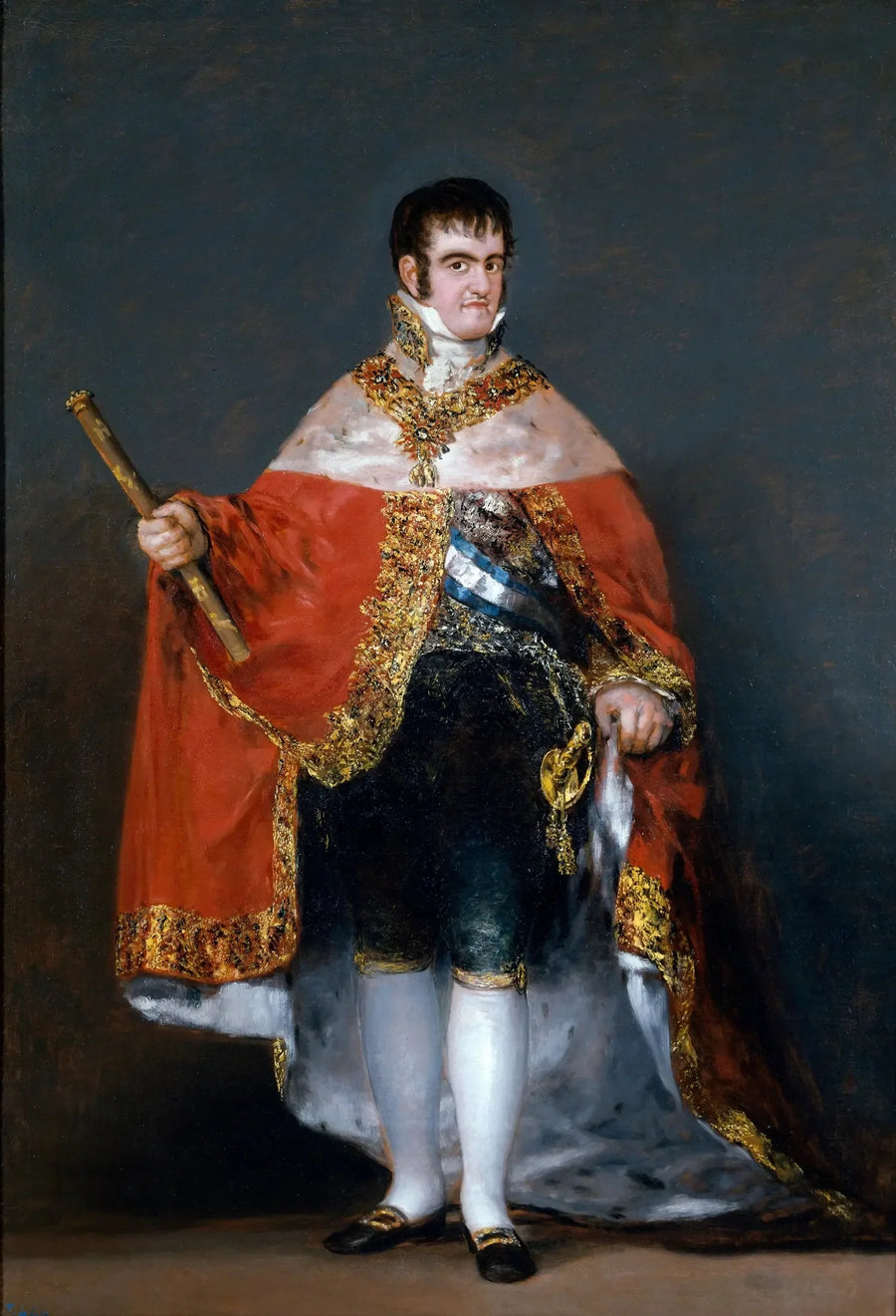 Ferdinand VII med den kongelige kappe - Francisco de Goya